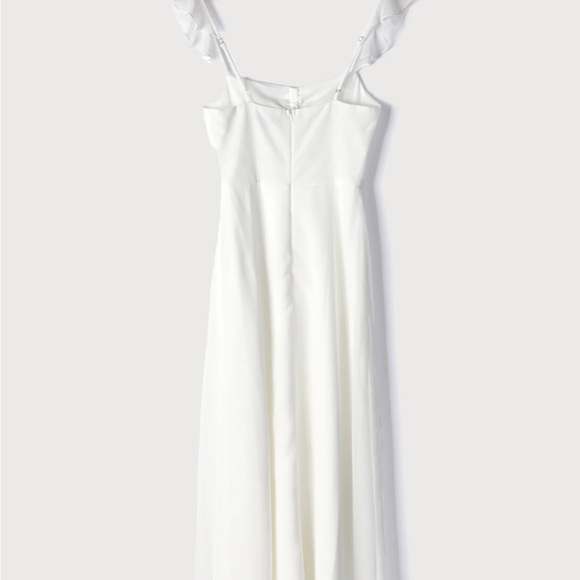 Lulus - The Way to Love White Ruffled Maxi Dress - Small - Picture 3 of 4